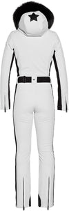 parry ski suit faux fur