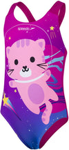 Dig Placem Appliq Swimsuit Pur/pin