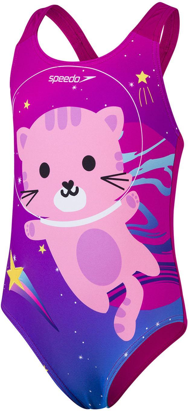 Dig Placem Appliq Swimsuit Pur/pin