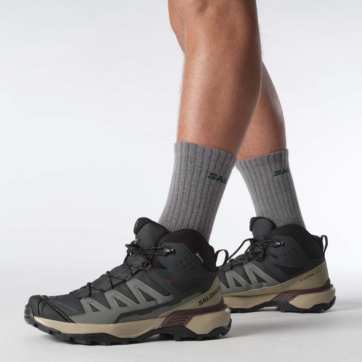 X ULTRA 360 MID GTX, Pewter/Black/Burnt Henna, 10.5