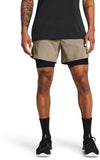 Ua Peak Woven 2in1 Sts-brn