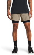 Ua Peak Woven 2in1 Sts-brn
