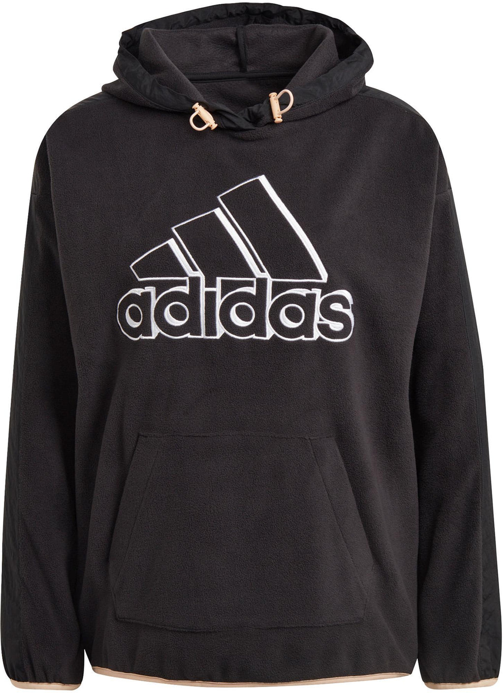 Brand Love Giant Logo Polar Fleece hoodie