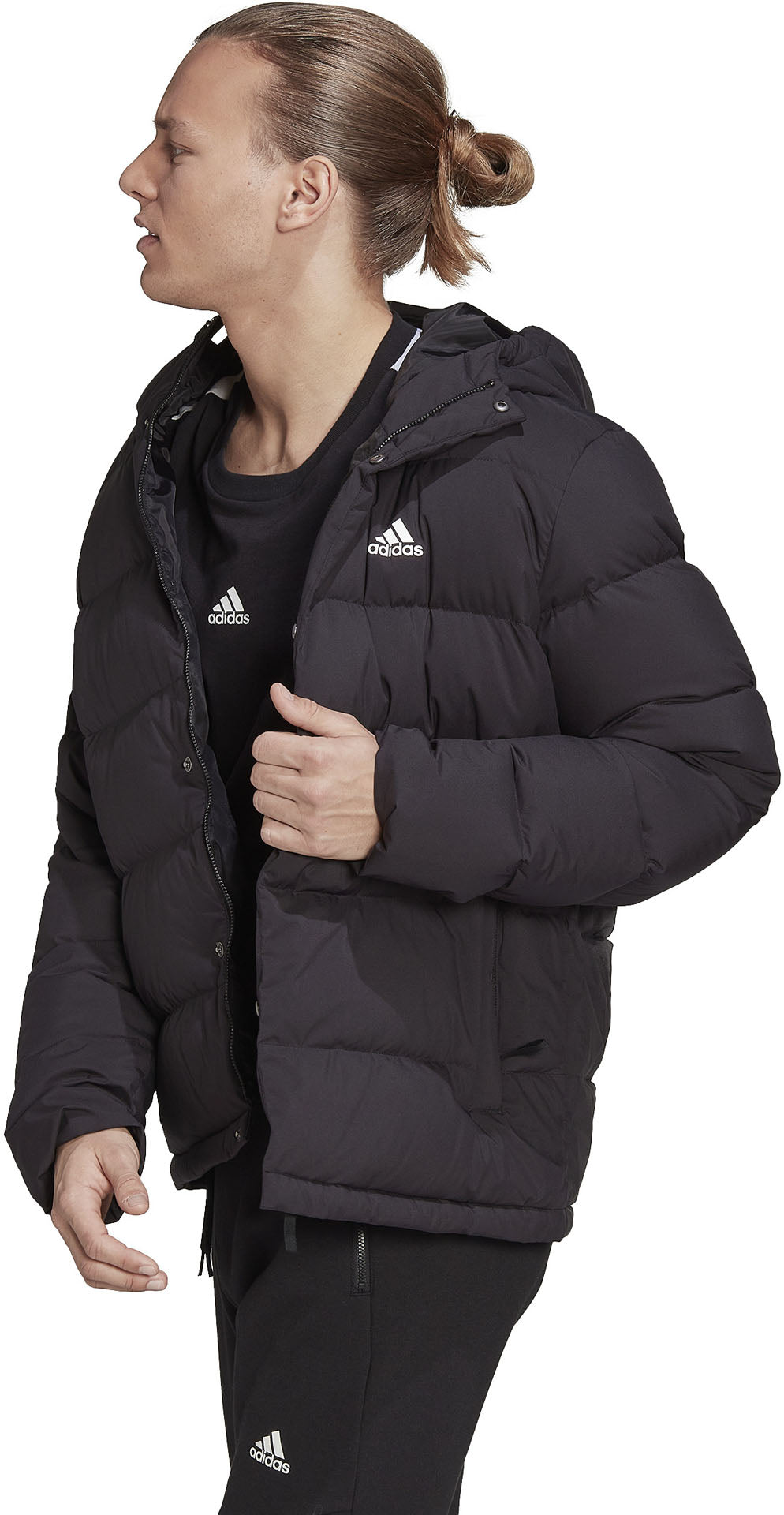 Helionic donsjack met capuchon