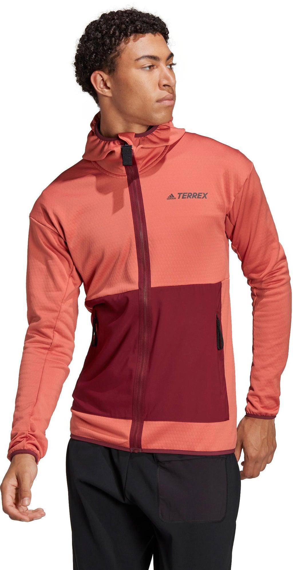 Terrex Tech Fleece Lite Hiking capuchonjack