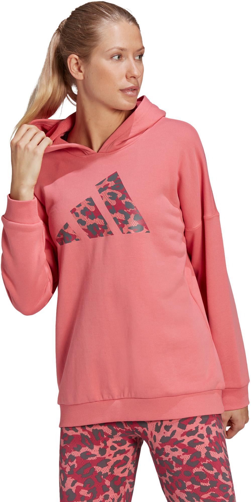 Sportswear Leopard-Print Oversized Hoodie