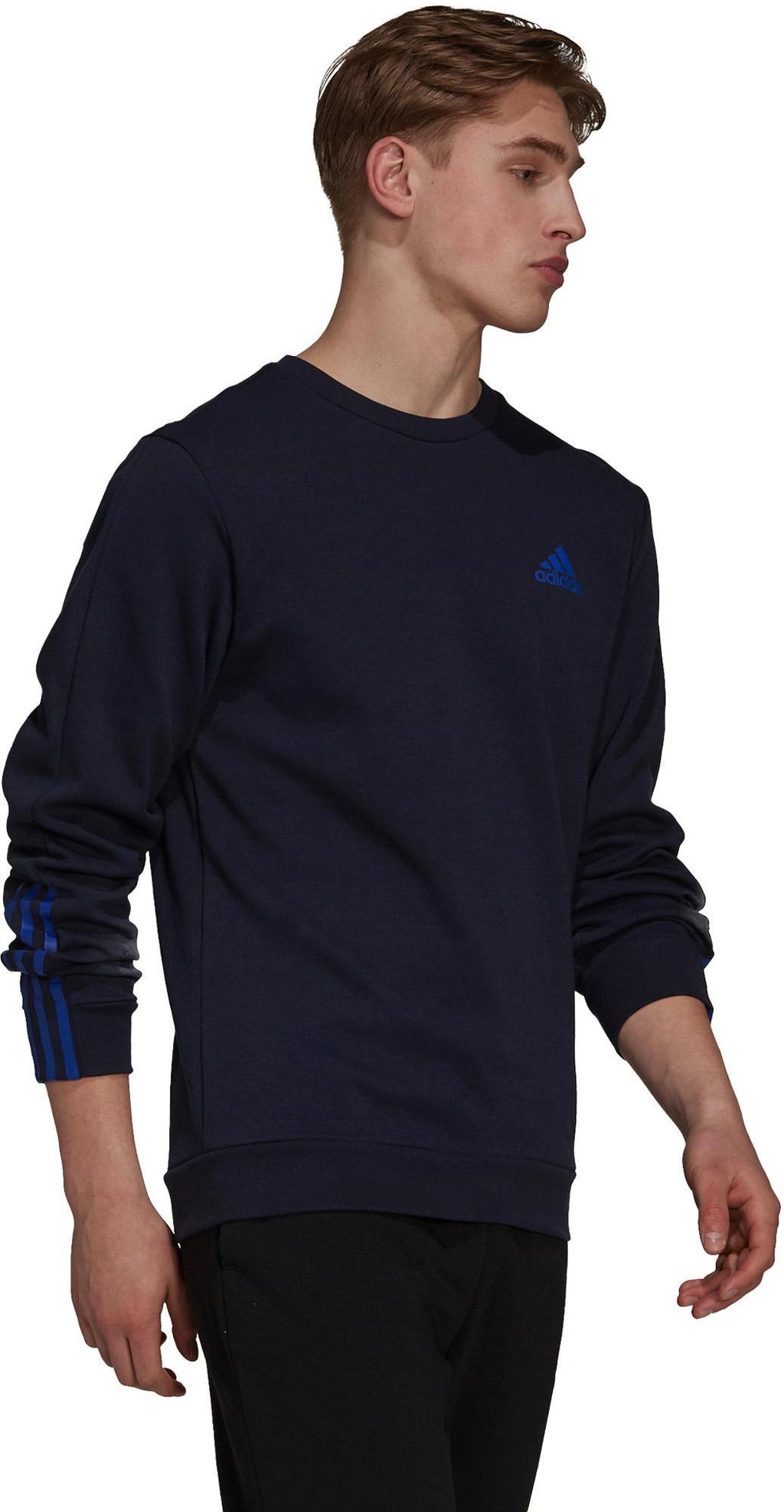 Essentials Matte-Cut 3-Stripes sweater