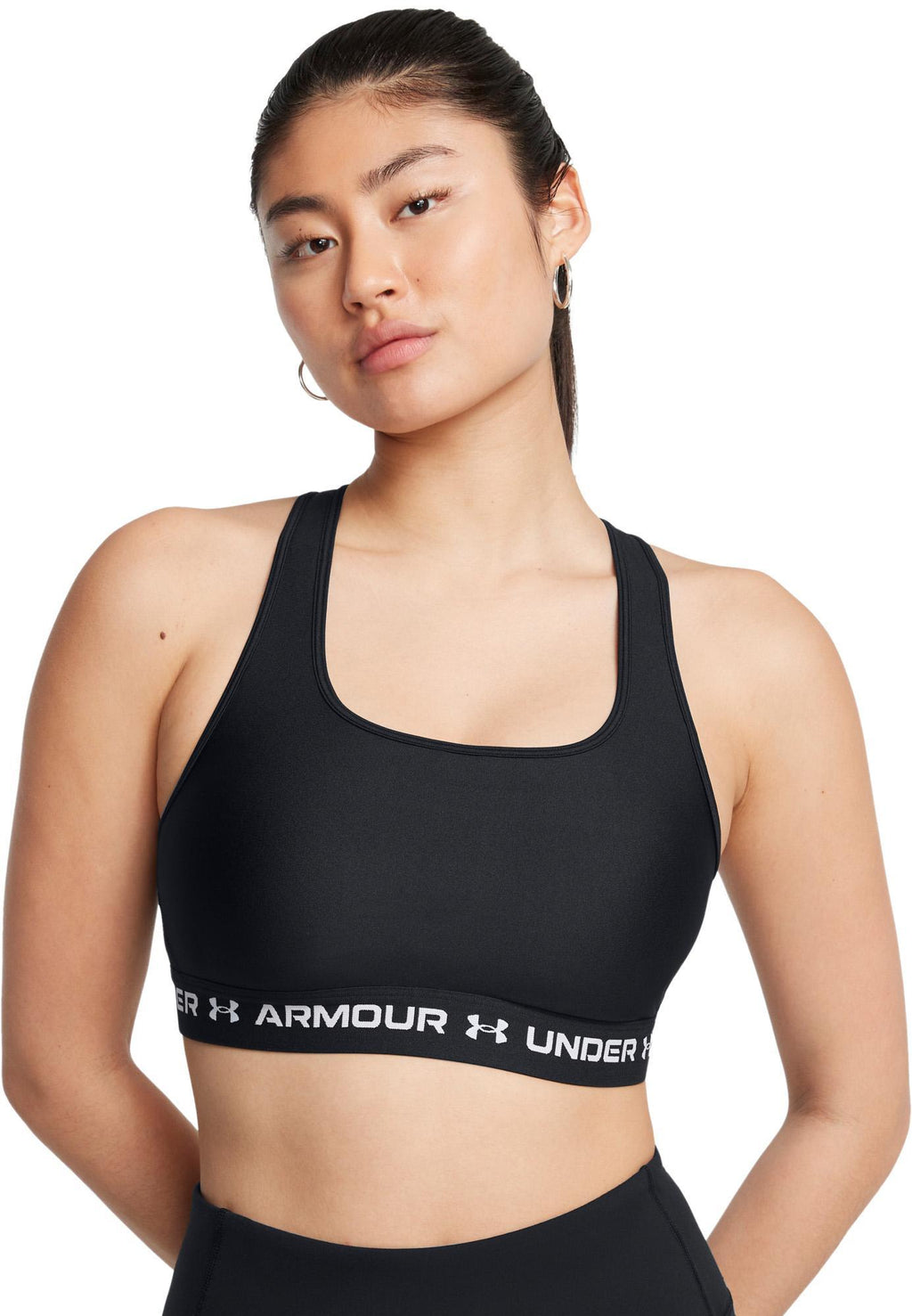 crossback mid bra-blk