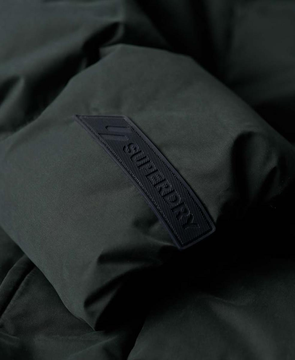 Hooded Microfibre Sports Puffer Jacket