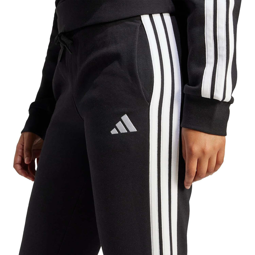 Essentials 3-Stripes Fleece Slim Broek