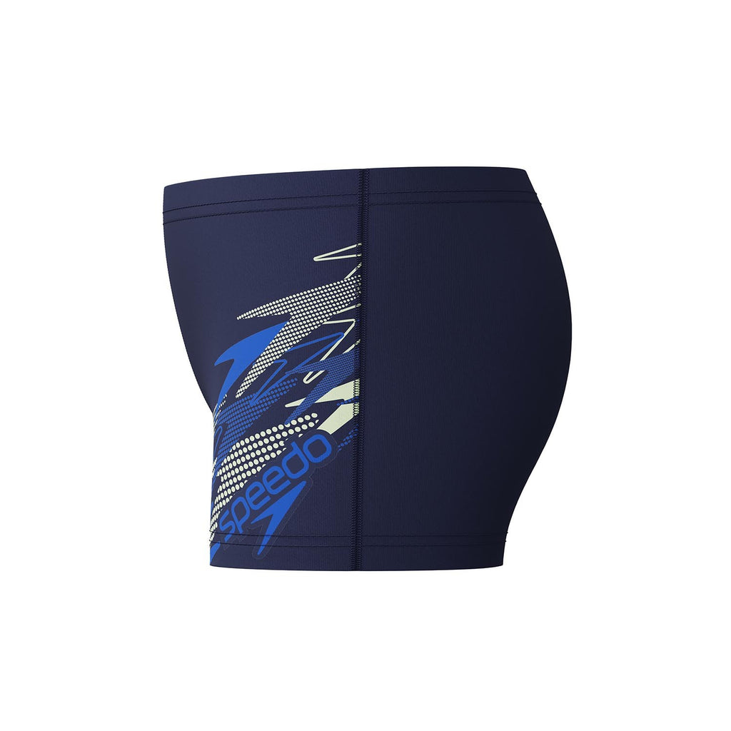 MEDLEY LOGO AQUASHORT NVY/BLU
