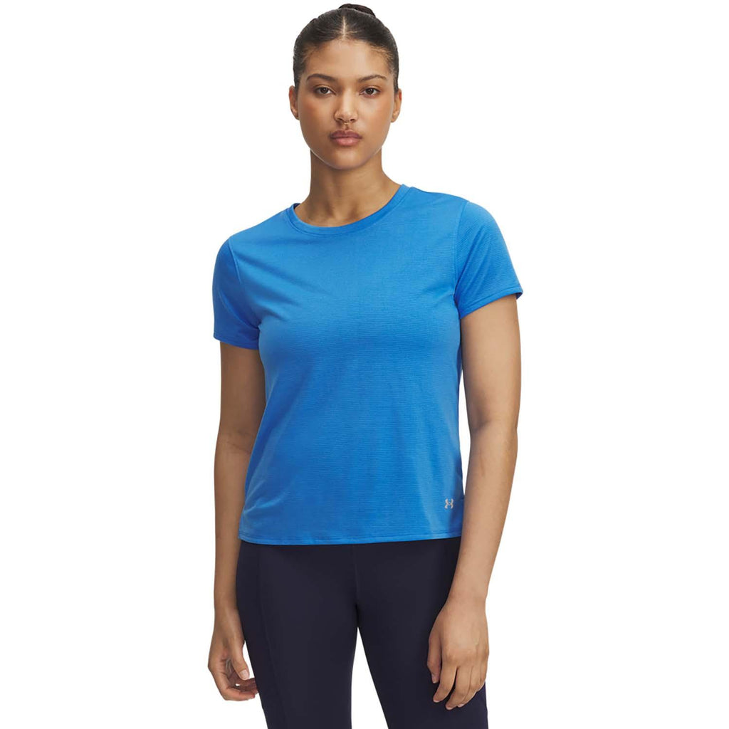 ua launch shortsleeve-blu