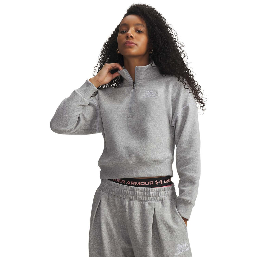 Rival Fleece Script Half-zip vest