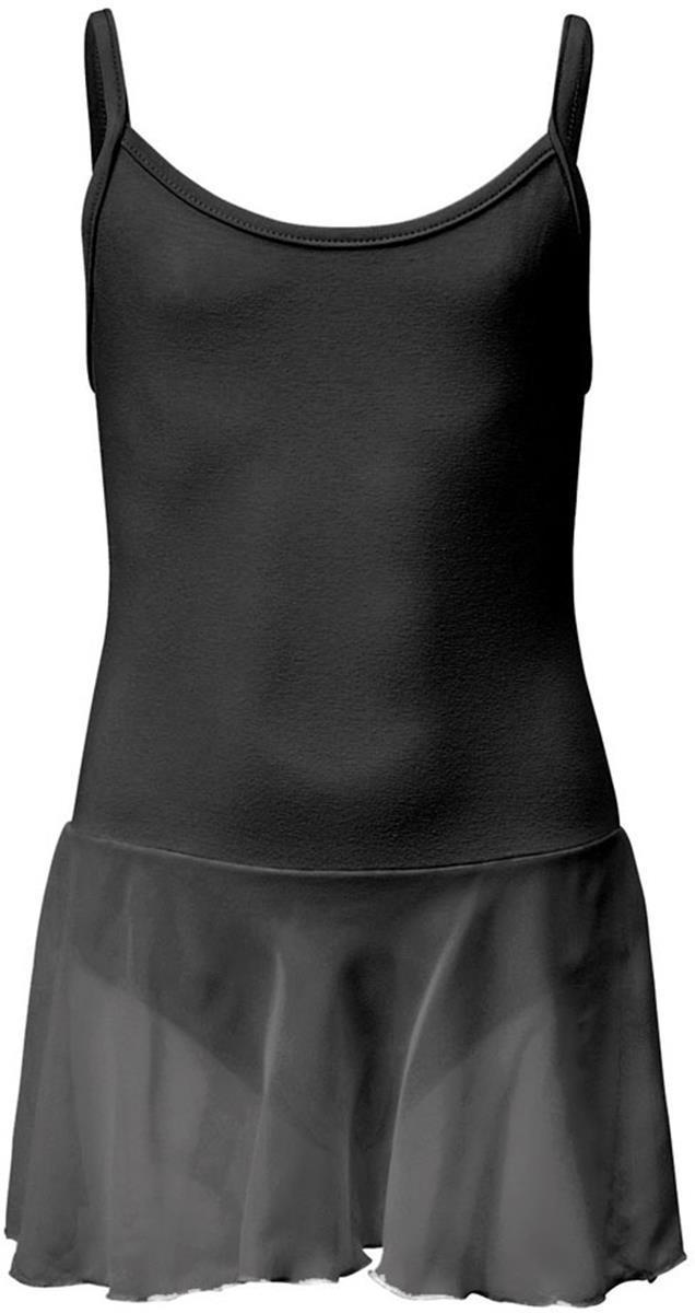 Spaghetti strap leotard, skirt voile, cotton