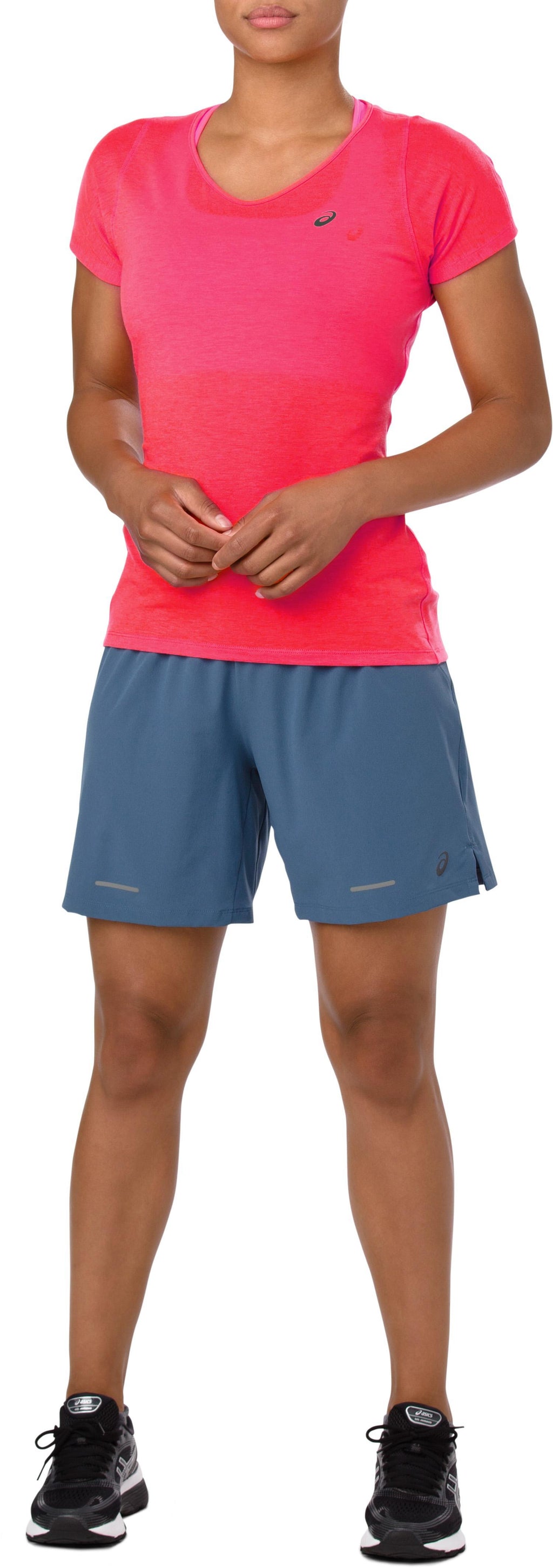 asics V-NECK SS TOP