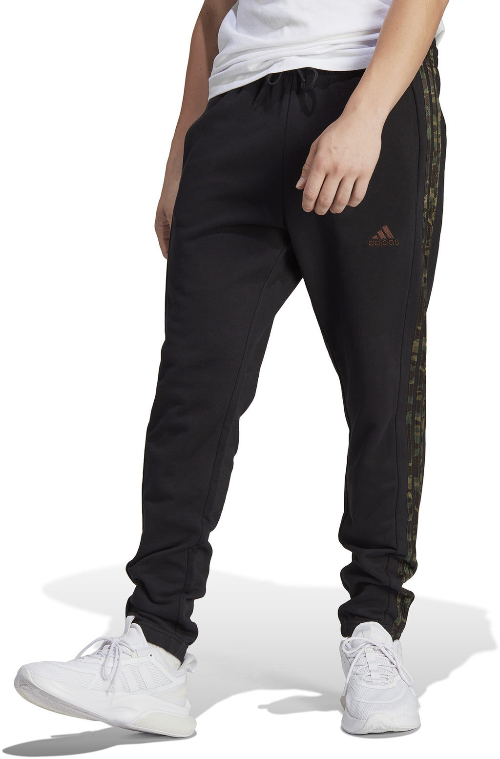 Essentials French Terry Tapered Elastic Cuff 3-Stripes broek