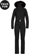 parry ski suit faux fur