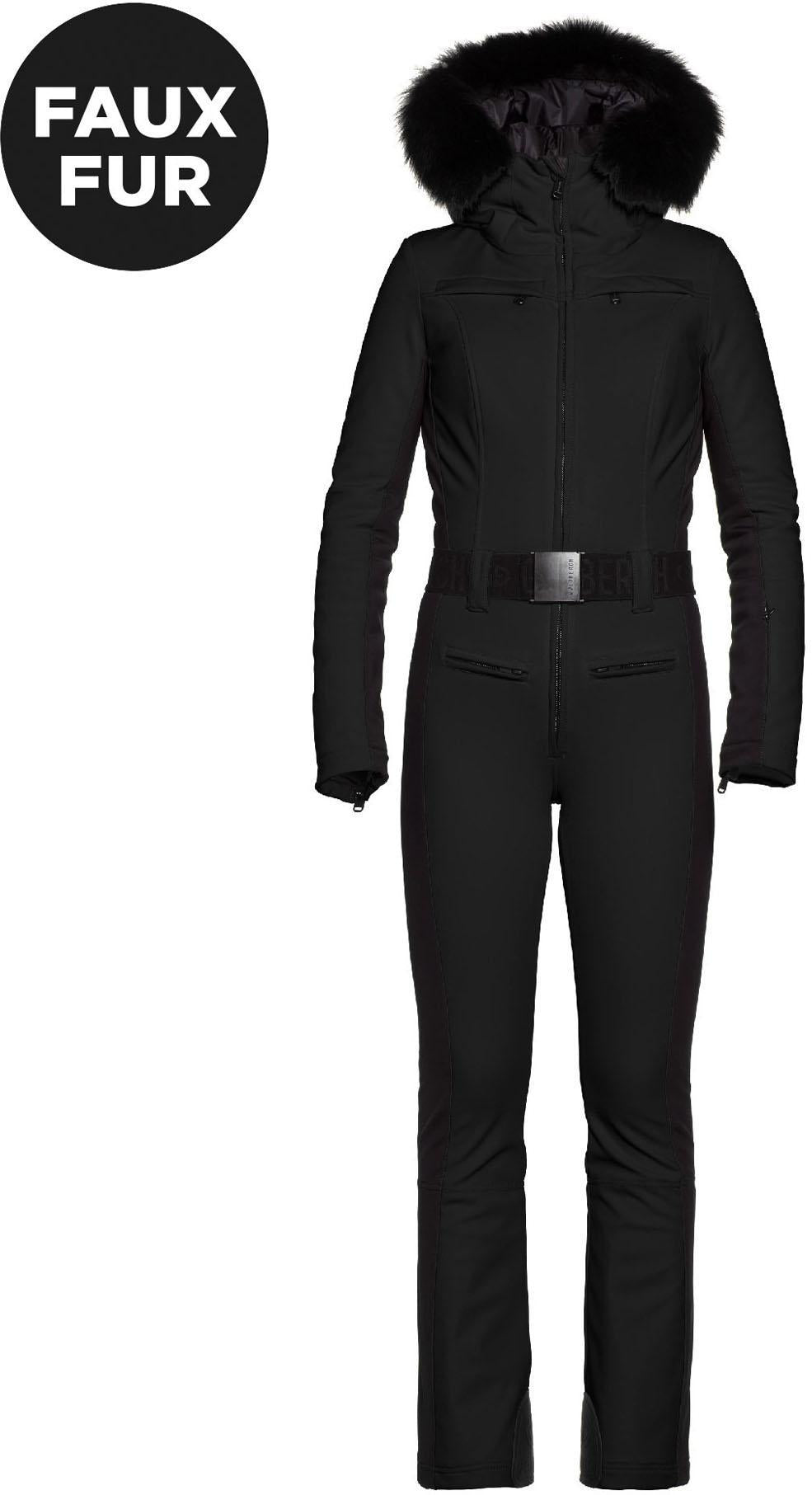parry ski suit faux fur