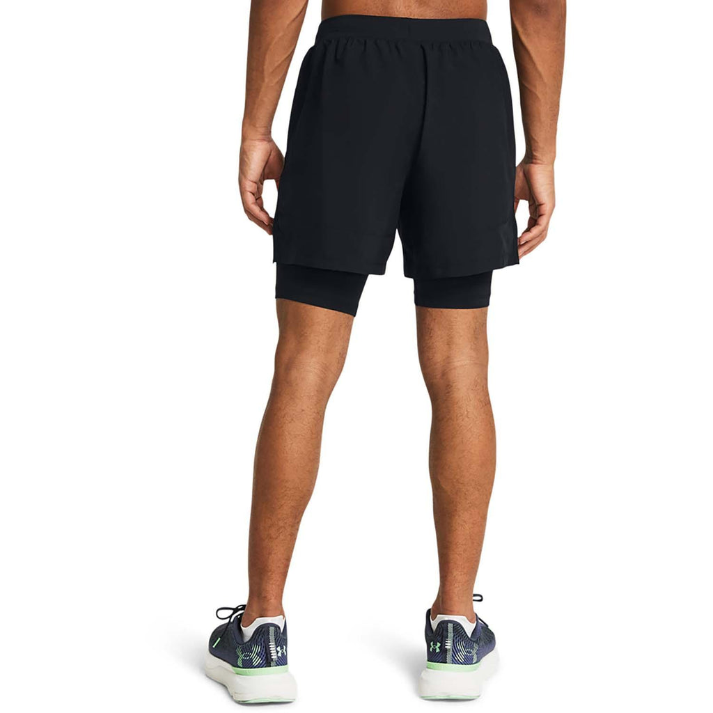 ua launch 5'' 2-in-1 short-blk