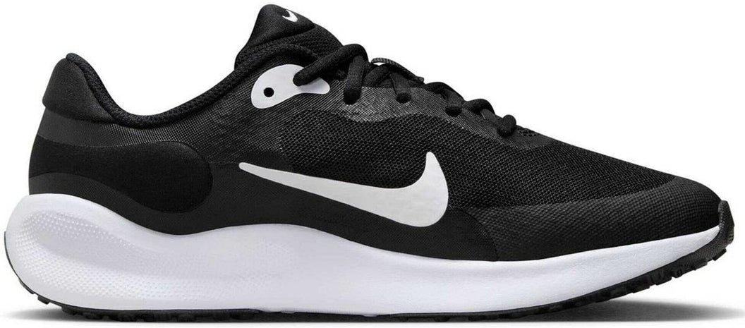 NIKE REVOLUTION 7 (GS), BLACK/HYPER PINK-WHITE, 4.5