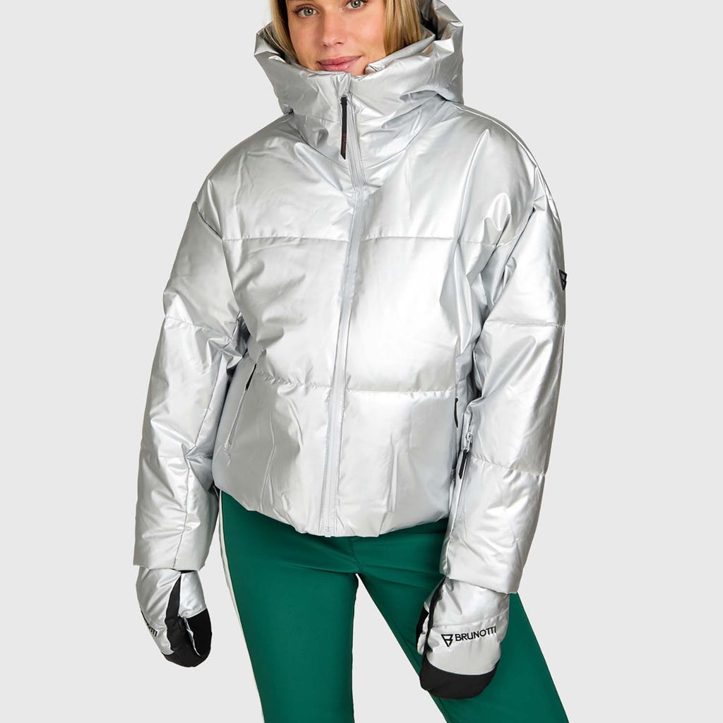 Fiaskia-Metallic Women Snow Jacket