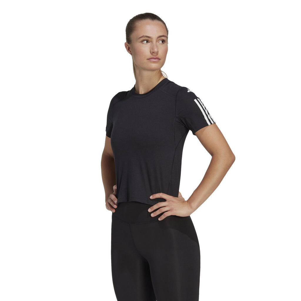Train Essentials Train Katoenen 3-Stripes Crop shirt