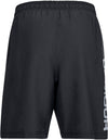 woven graphic wordmark short-blk//zgy