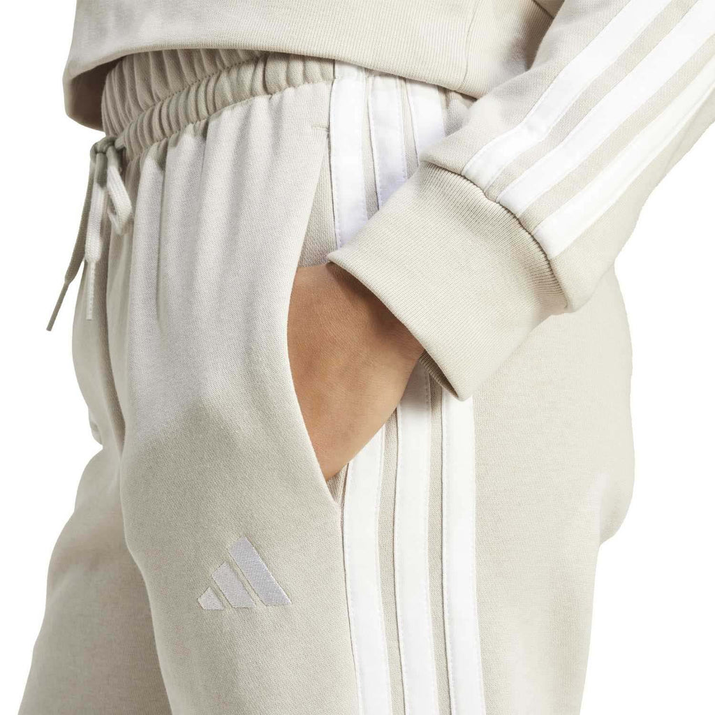 Essentials 3-Stripes Fleece Slim-fit Broek