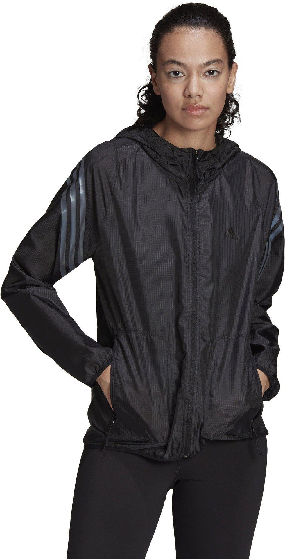 Run Icons 3-Stripes Hooded Running Windjack