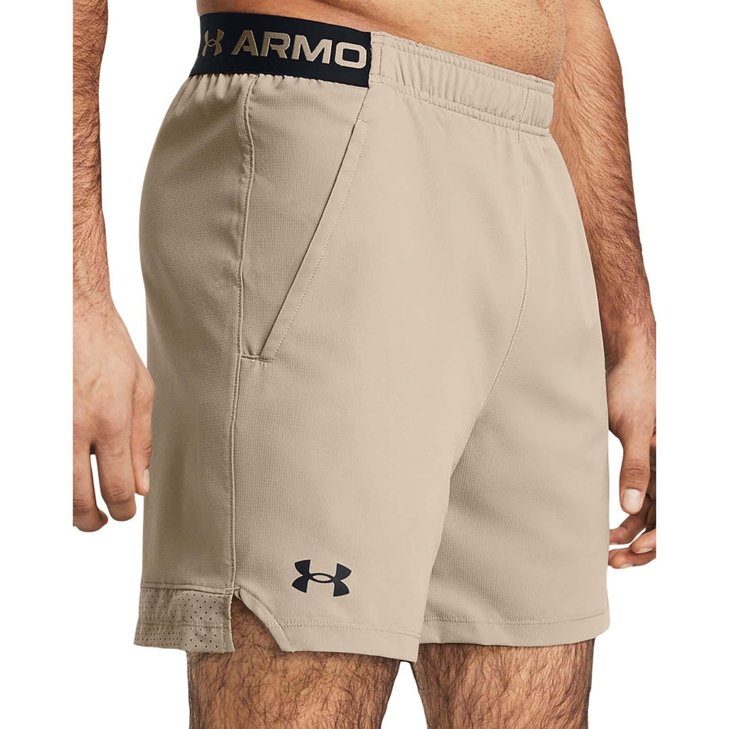 ua vanish woven 6in shorts-brn
