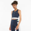 Run High Shine Crop Tank W