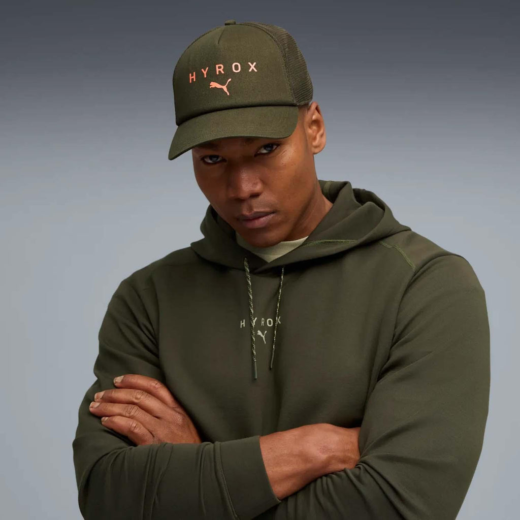 puma x hyrox trucker cap