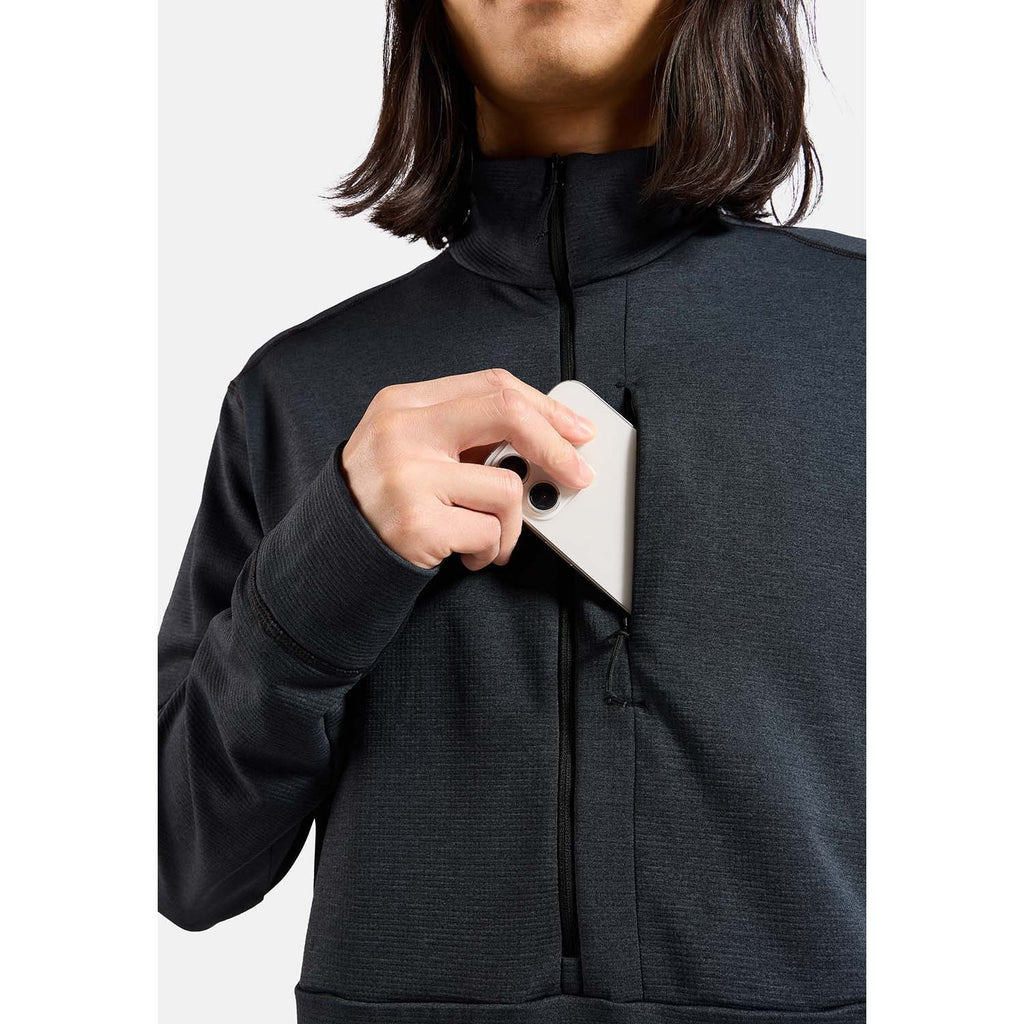 Grid Fleece Mid Layer half-zip