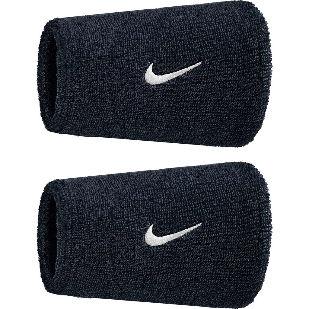 nike swoosh classic doublewide wristbands 2pk