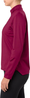 silver ls 1/2 zip winter top