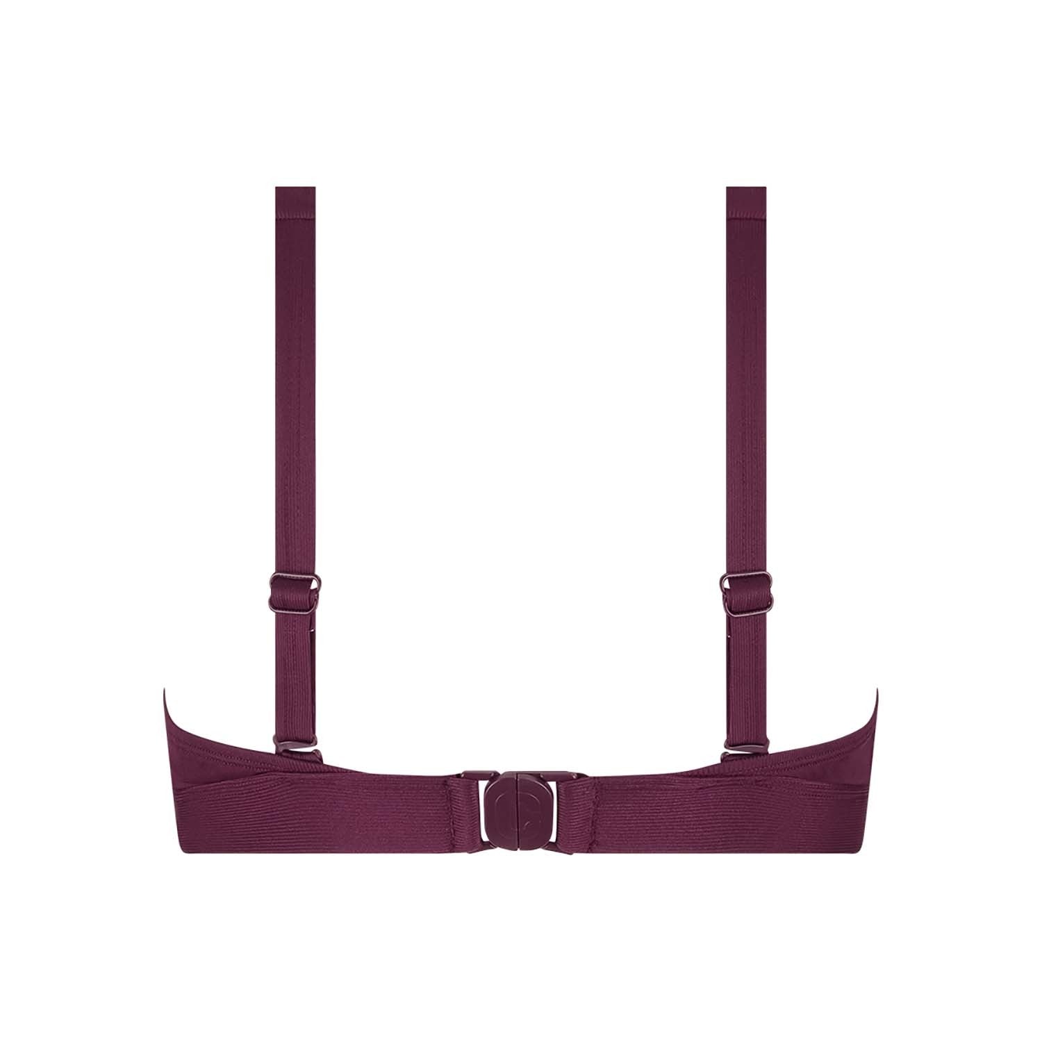 bikini top triangle buckle push-up