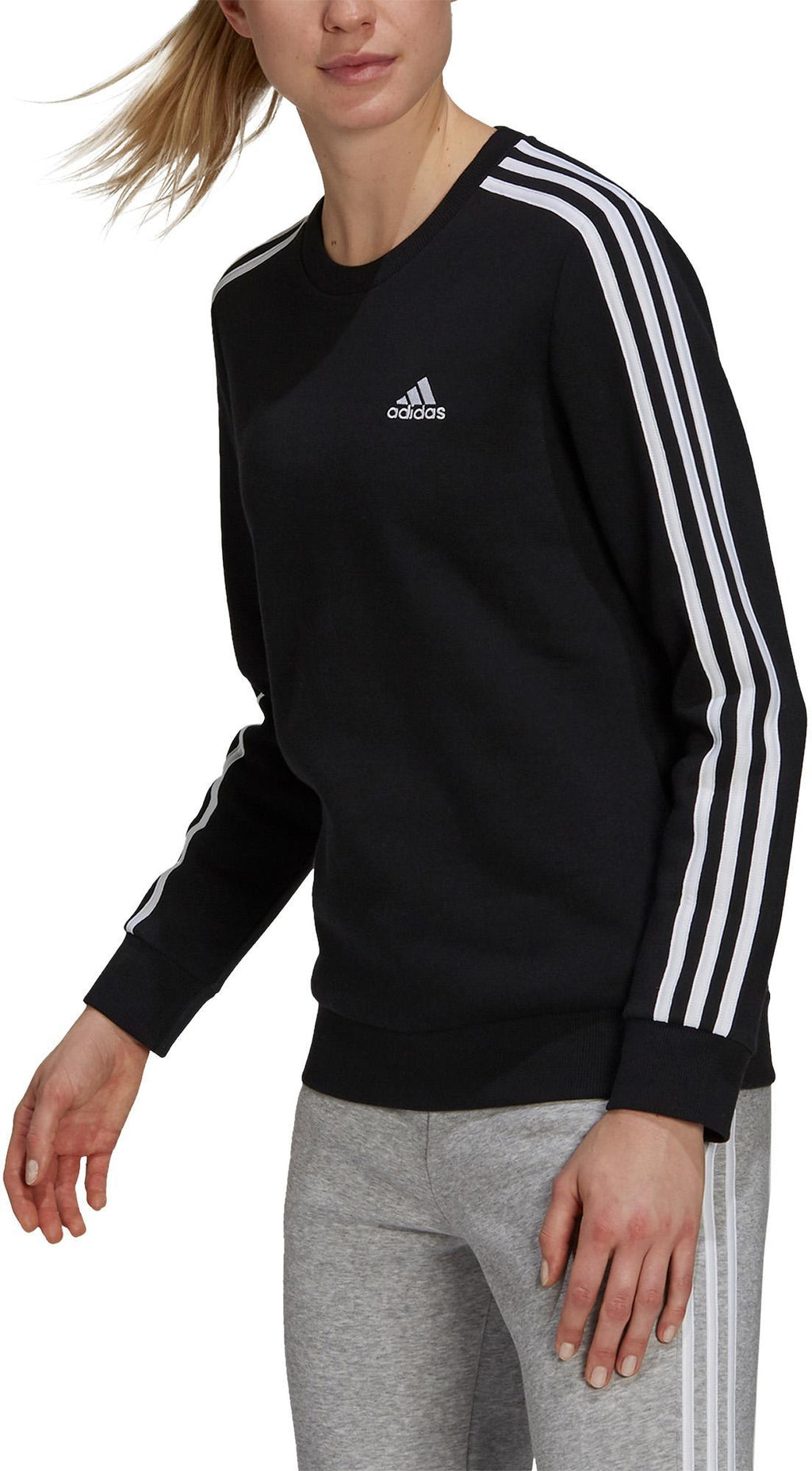 Essentials 3-Stripes Fleece sweater