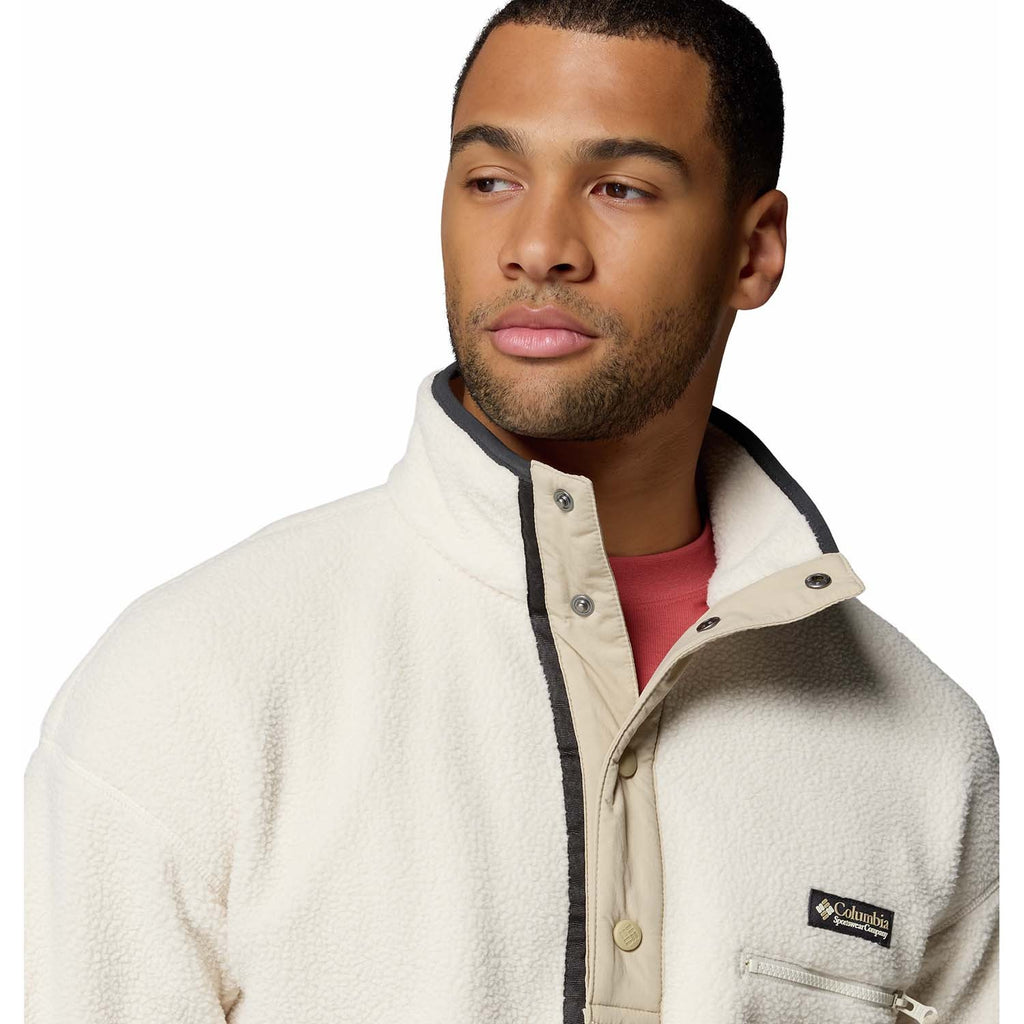 helvetia half snap fleece vest
