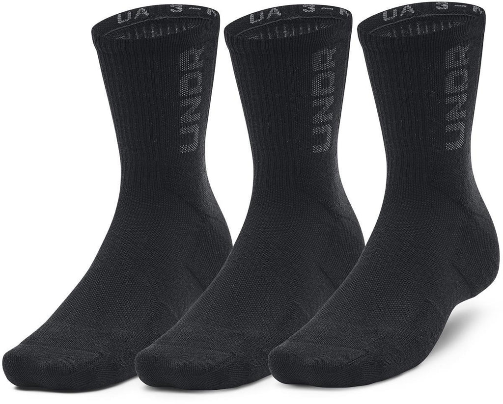 Ua 3-maker 3pk Mid-crew-gry