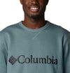 m columbia logo fleece crew
