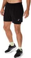 asics core 2n1 5in short
