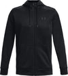 ua armour fleece fz hoodie-blk