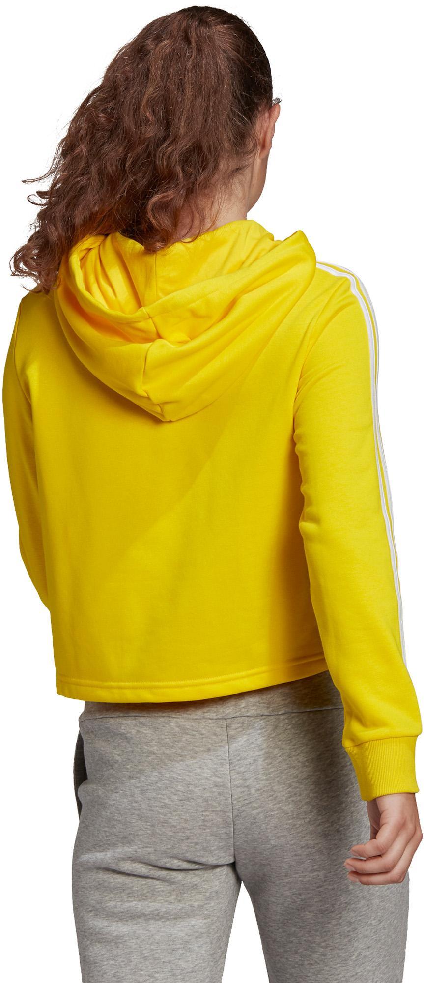 Essentials 3-Stripes Cropped Hoodie