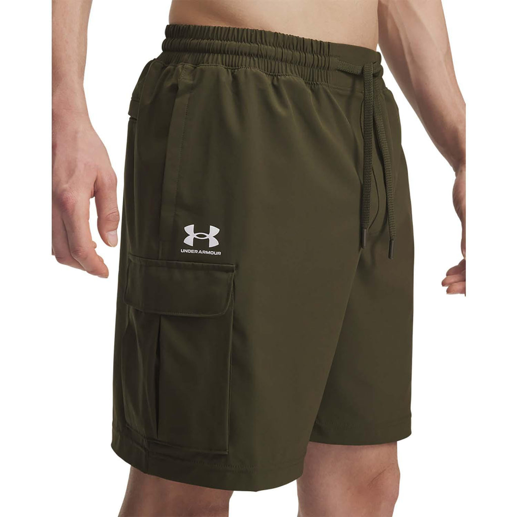ua vibe woven cargo short-grn