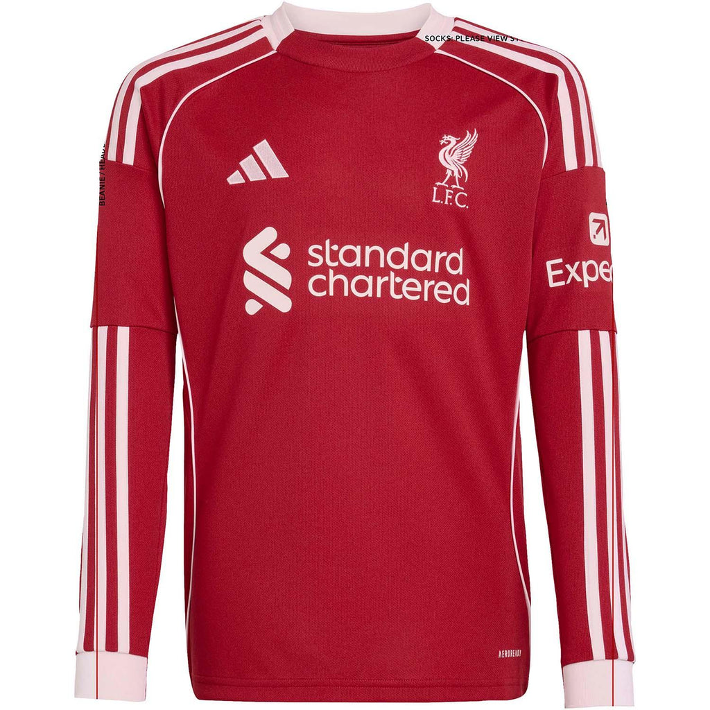 Liverpool FC 25/26 Thuisshirt met Lange Mouwen Kids