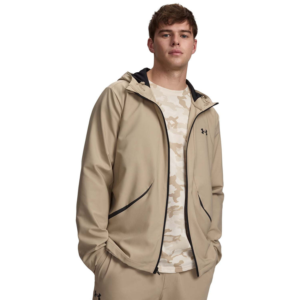 ua unstoppable woven jacket-brn