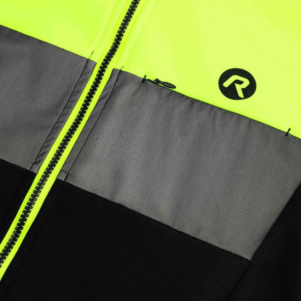 winterjack attq zwart/fluor-geel