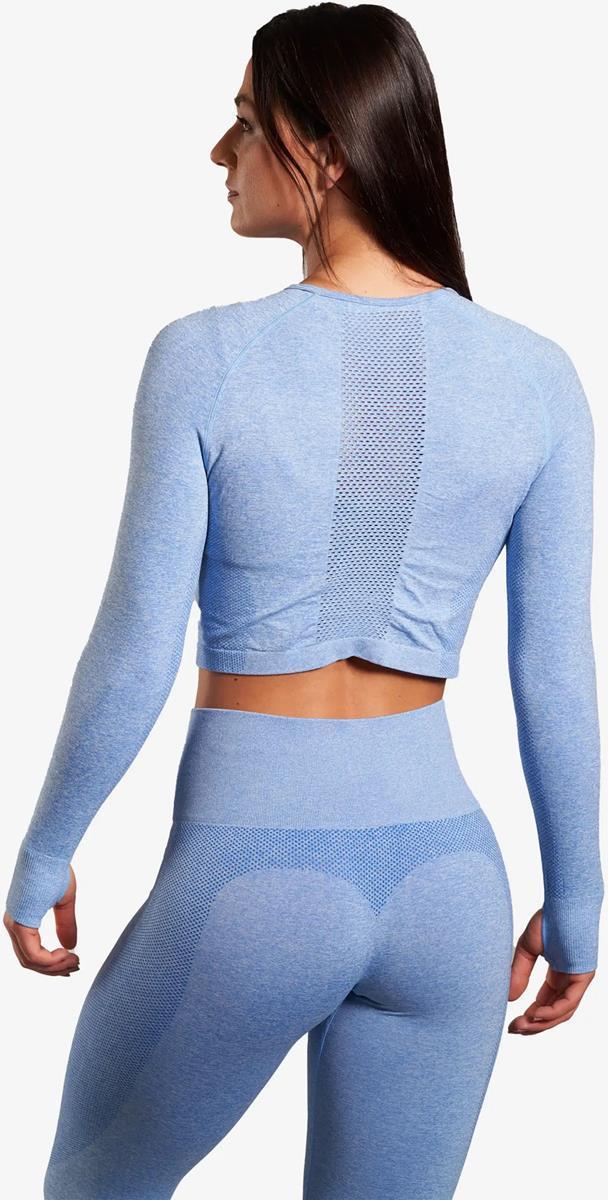 long sleeve seamless crop top