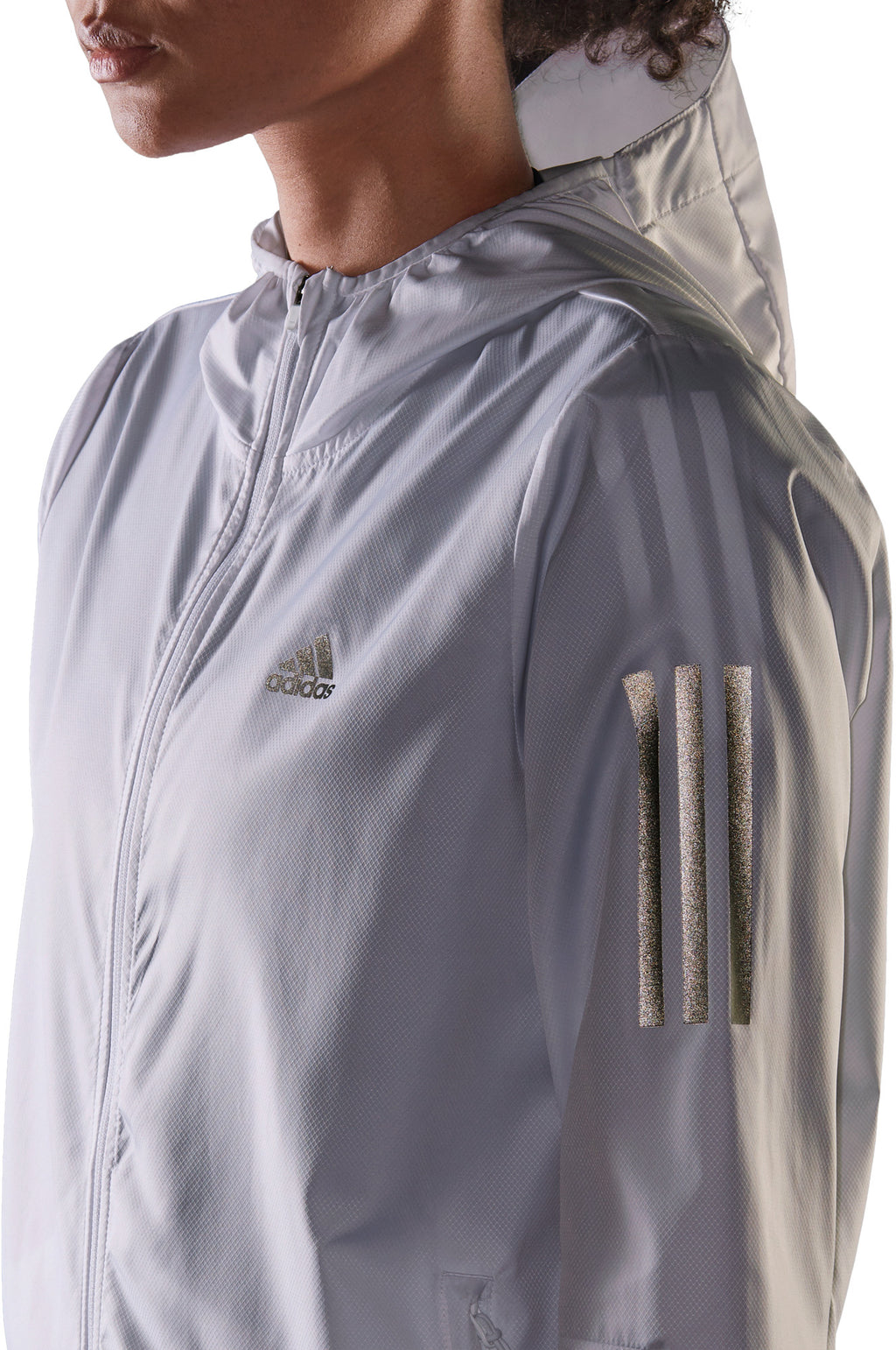 Own the Run Running windjack met capuchon