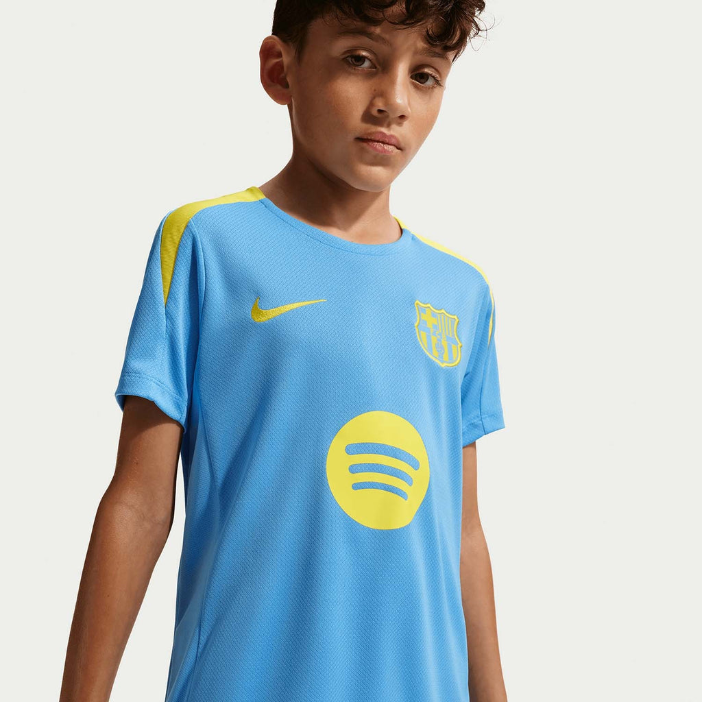 FC Barcelona Dri‑FIT Strike Replica T‑shirt – Junior / Kids